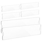 2 Pieces Name Plate Clear Adhesive Pockets Acrylic Nameplate Holder