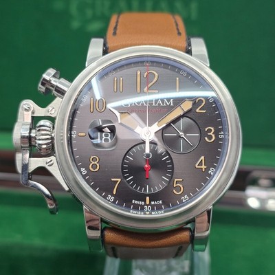 Graham Chronofighter Automatic Chronograph 47mm Stainless Steel Near Mint W/ Box