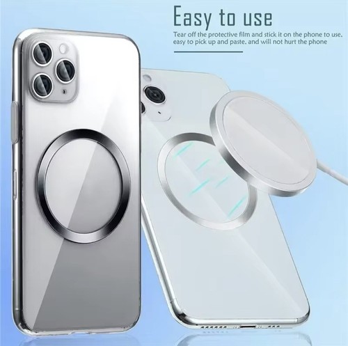 4x pierścień magnetyczny smartfona samoprzylepny do etui na telefon komórkowy, ładowania bezprzewodowego, magsafe - Zdjęcie 3 z 9