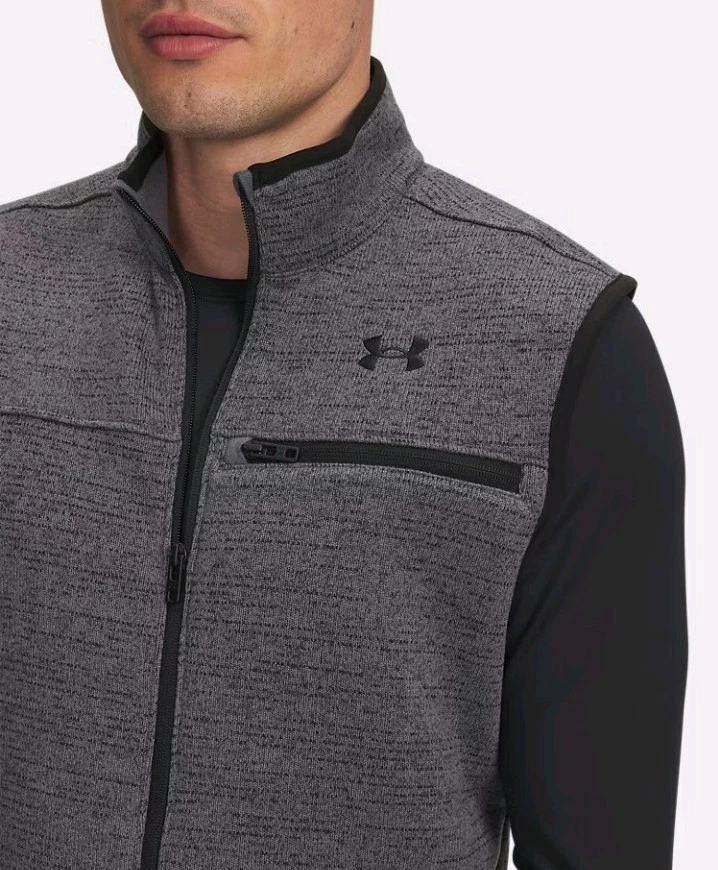 Under Armour Specialist Fleece Vest / Gray - product detail image 1