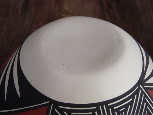 Indianer Acoma Pueblo Fine Line handbemalte Keramik von Victorino - Bild 5 von 5