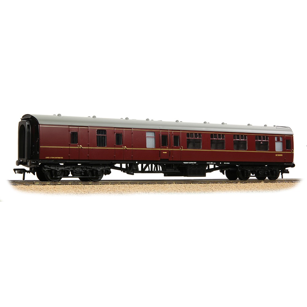 Bachmann Branchline 39-084 BR Mk1 BSK Brake Second Corridor BR Maroon - OO Gauge
