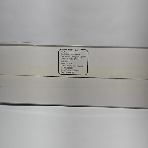 Kit plafoniera ventilatore Harbor Breeze #0745344 finitura bianco vetro alabastro nuovo - Foto 6 di 6