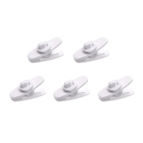 5 pcs Cable Wire Lapel Clip Organizer Mount Lavalier Earphone Headphone Clamps - Afbeelding 11 van 12