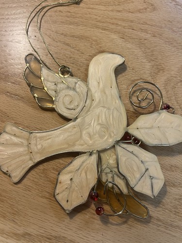 Peace Dove Stained Glass Suncatcher Ornament - Picture 3 of 6