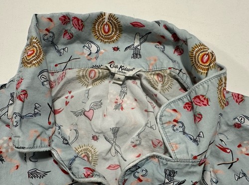 Cath Kidston Damen blau Amor Herz Valentinstag Pyjama Set Medium - Bild 3 von 8