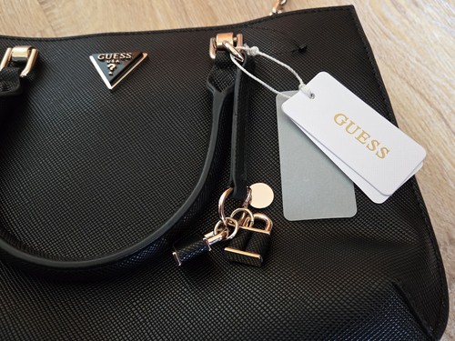 GUESS Ilia Luxury Handtasche Umhängetasche Tasche schwarz black Neu - Bild 3 von 11