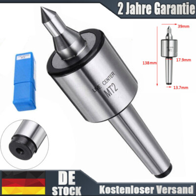 MT2 Stahl Center Mitlaufende Körnerspitze für High-Speed Lathe and CNC Lathe UK