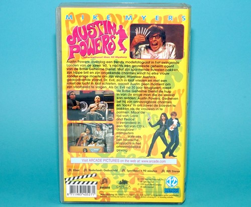 VHS AUSTIN POWERS INTERNATIONAL MAN OF MYSTERY 1997 PAL DUTCH SUBS 1999 ARCAD... - Picture 2 of 4