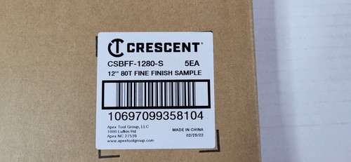 Crescent 12 Zoll Sägeblatt 80T CSBFF-1280-S feine Oberfläche VERSIEGELT 1 BOX mit 5 Klingen - Bild 3 von 9