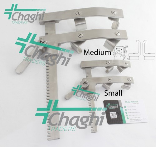 Morse Favaloro Sternal Retractor 4 Movable Blades Small & Medium 2 PCs Set Chagh - Picture 4 of 6