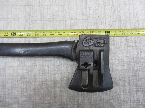 VTG CHOPPER 1 ONE WOOD LOG SPLITTER AXE MAUL SPRING LOADED MECHANICAL FIBERGLASS - Picture 4 of 16