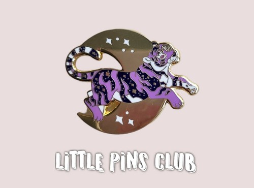 Celestial Moon Enamel Pin Magical Enamel Pin Tiger Enamel Pin Moon Phase Pin