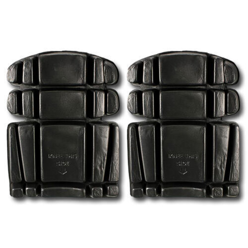 Mens Hi Vis Builders Trousers Knee Pads Visible Cargo Workwear Black/Yellow - Picture 10 of 12