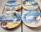 Cypress Home Beach Themed Luncheon Plates Design By Jeffrey Robert Set Of 4