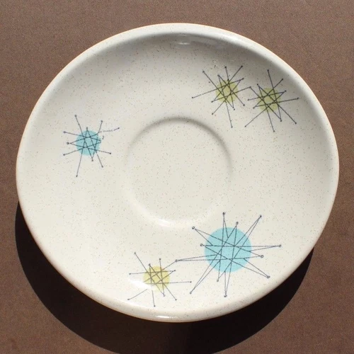 Vintage Franciscan Starburst Atomic MID CENTURY Tea Cup Coffee Plate
