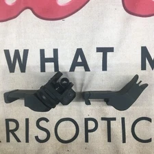 2 sets Folding 45 Degree Metal Offset Iron Sights Front Rear 1913 picatinny