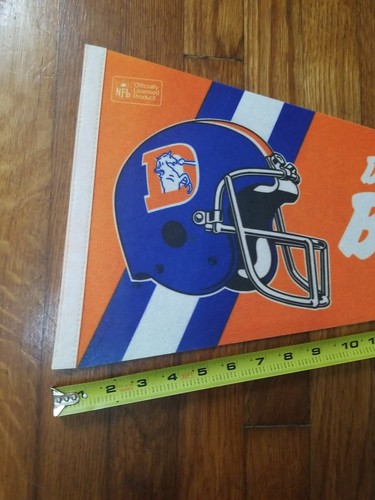 Denver Broncos pennant Full Size NFL Football - Picture 2 of 9