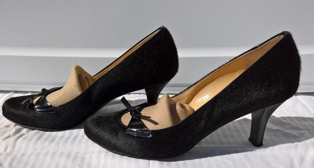 Designer fur shop heels