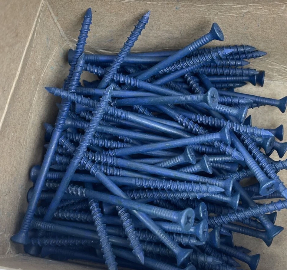 99 x Phillips Cabeza Plana 3/16 x 3-3/4 Tornillo de Albañilería de Hormigón Anclaje y Broca Foto 3 de 3