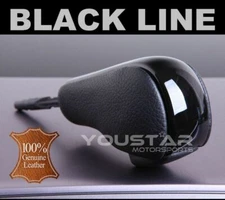 UK STOCK Genuine Leather GLOSS BLACK Shift Knob for BMW E46 E60 E39 E36 X5 X3