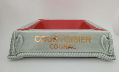 Courvoisier Cognac Napoleon Aschenbecher grau-rot unbenutzt NEU