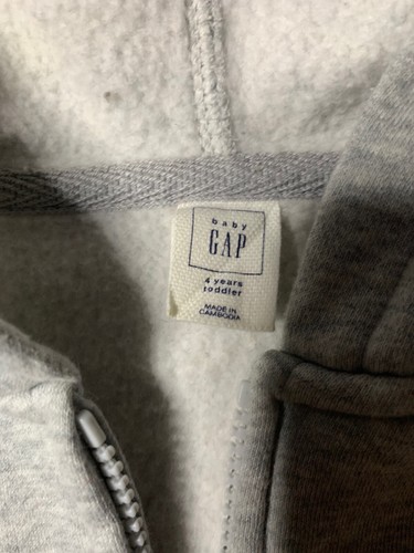 Preowned- Gap Kids Full Zip Front Hoodie Boys (Size 4T) - Picture 2 of 7