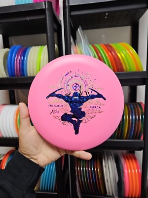 Infinite discs Glow Alpaca Pink 175g #2 E. Oakley P-blend Disc Golf Putter 