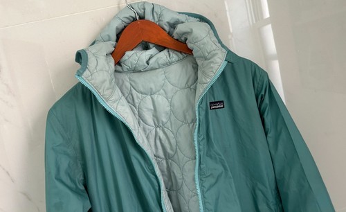 PATAGONIA HOODED Quilted REVERSIBLE JACKET Size Large - Picture 5 of 12