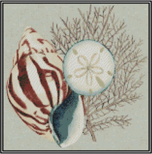 Seashells and Coral Counted Cross Stitch CHART No.13-116
