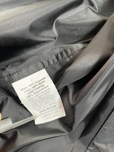 Vintage Forresters Outerwear Full Zip Blue/Black Check Windbreaker XL USA MADE! - Picture 6 of 10