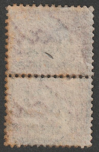 1870 1/2d ROSENROT SG48/9 PLATTE 20 VERTIKALES PAAR SCHÖN GEBRAUCHT - Bild 2 von 2