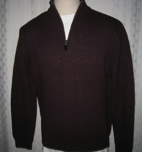 JOHN LEWIS MEN JUMPER 1/2 ZIP WOOL 