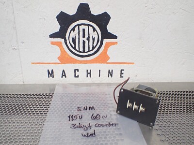 ENM 115V 60Hz 3-Digit Counter Used With Warranty See All Pictures