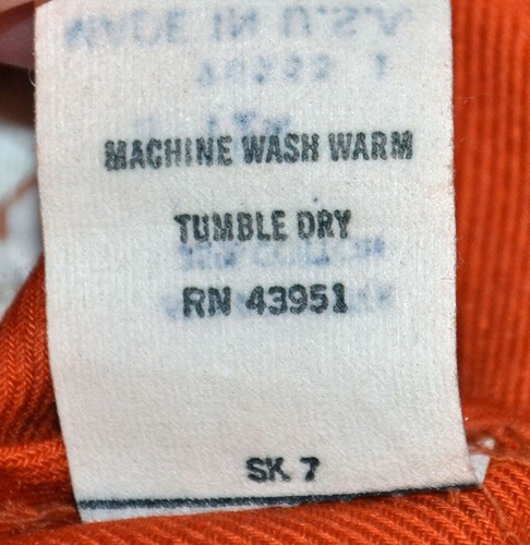 Vintage Child's Orange Flare Legged Pants Size 12 Months Elastic Waist Retro - Picture 8 of 24