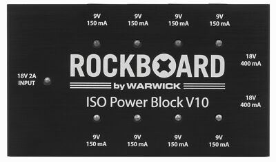 ROCKBOARD ISO Power Block V10 Multi Power Supply, Multi regional