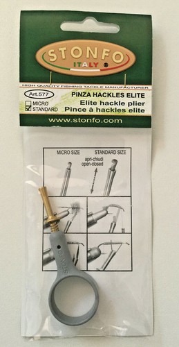Stonfo Elite Hackle Pliers, Fly Tying Tool - Foto 3 di 4
