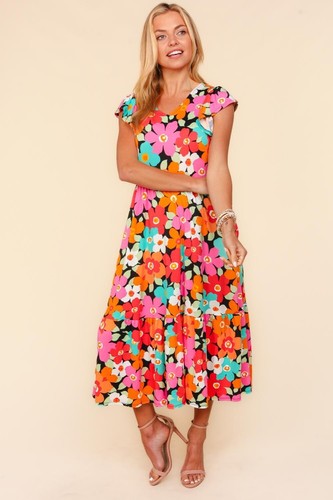Haptics Floral Midi Dress with Side Pockets - Picture 7 of 8