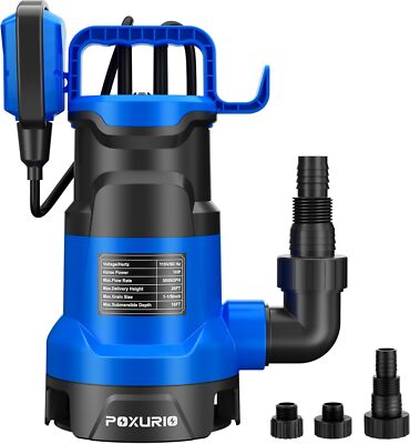 #ad #ad 1HP Sump Pump 5000GPH Automatic Basement Sump Pump with Float Switch Submersible $60.44