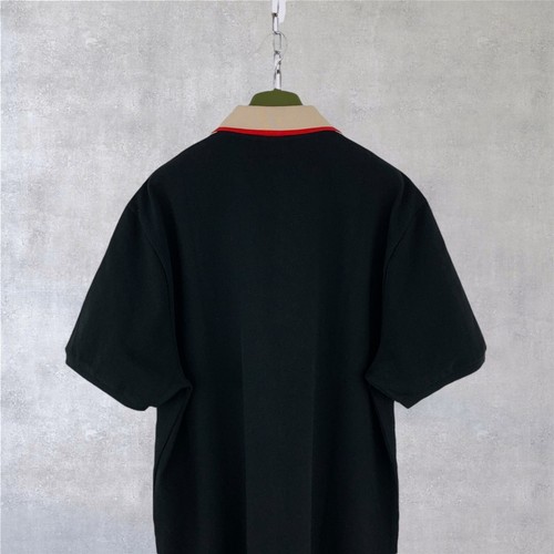 New Gucci GG Taped Logo Webbing Trimmed Cotton Piqué Polo Shirt Size M - Picture 10 of 16