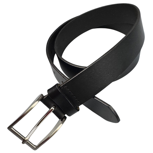 Wilsons Belt Mens Leather Pelle Studio Italian Leather Size 36 Black Silver USA - Picture 5 of 8