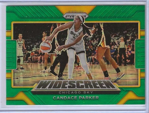 Candace Parker 2022 Panini Prizm WNBA Widescreen Green Prizm  #13 Chicago Sky