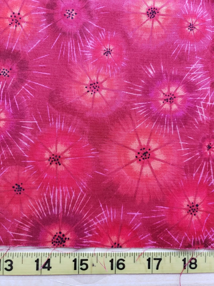 Benartex Fabric By Paula Nadelstern Serendipity Red Orange Starburst 20”x44” - Image 4 of 4