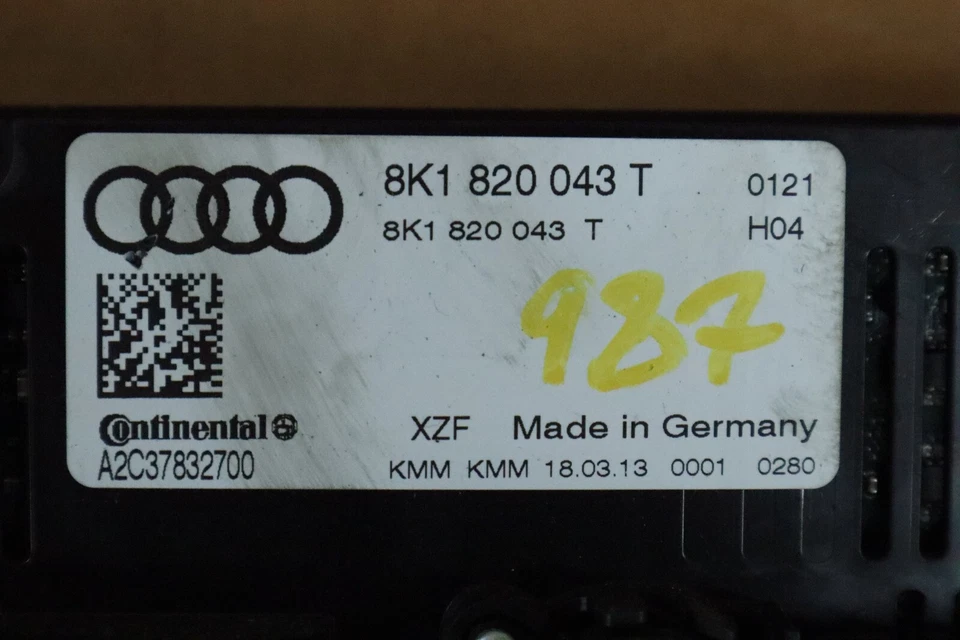 13 14 15 16 Audi Allroad A4 S4 AC Calor Temperatura Climatizador 8K1820043T Foto 3 de 4