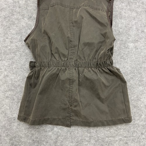 Cripple Creek Vest Womens Medium Gray Green Ranchwear Sherpa Faux Fur Western - Picture 12 of 17