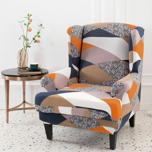 Protector Chair Cover Waterproof Elastic Stretch Armchair Sloping Dining Seat - Picture 24 of 35