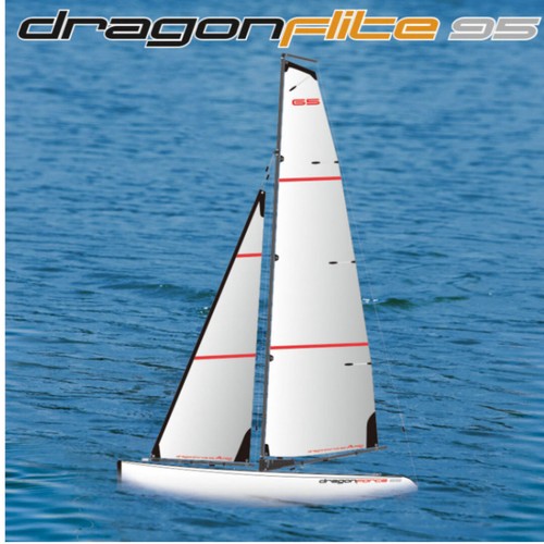 Joysway Sailboat Ship Dragon Flite 95 Length 950 mm JW8811V2 RTR New & OVP - Picture 5 of 5