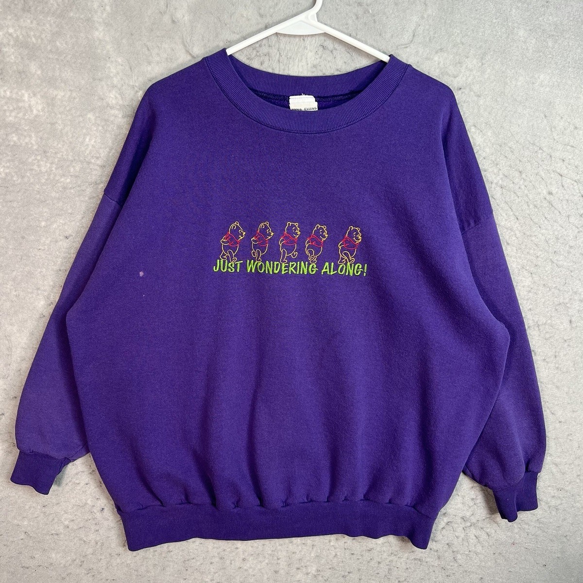 Vintage 90s Disney Winnie The Pooh Wondering Along