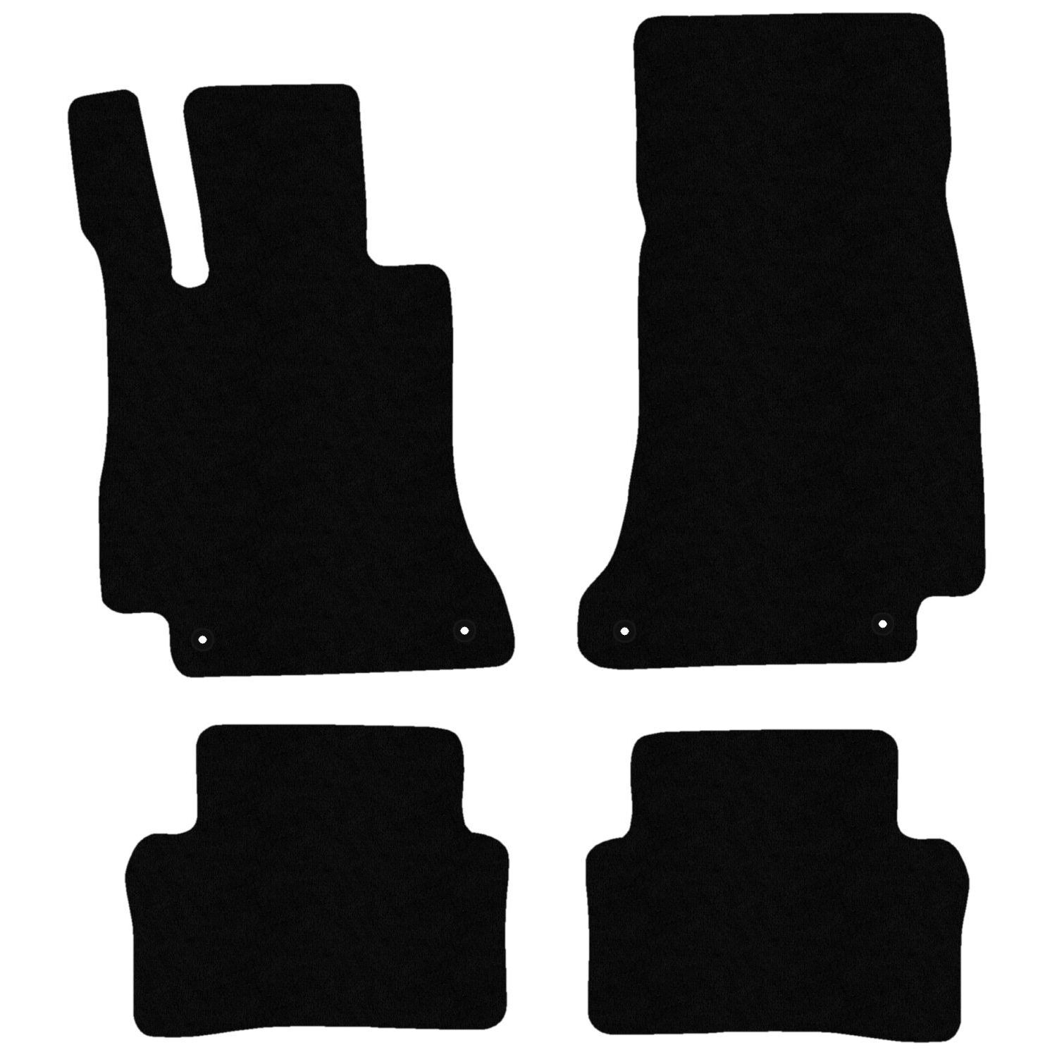Tapis de sol velours premium cuir blanc pour Mercedes CLS C257 luxe