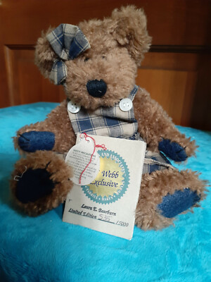 8'' Boyds Bears Laura E. Bearburn with Stand & Tags 535/15000 Limited Edition-tag